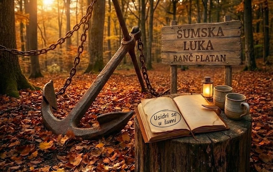 vrdnik smeštaj u šumi i brvnari sa kaminom